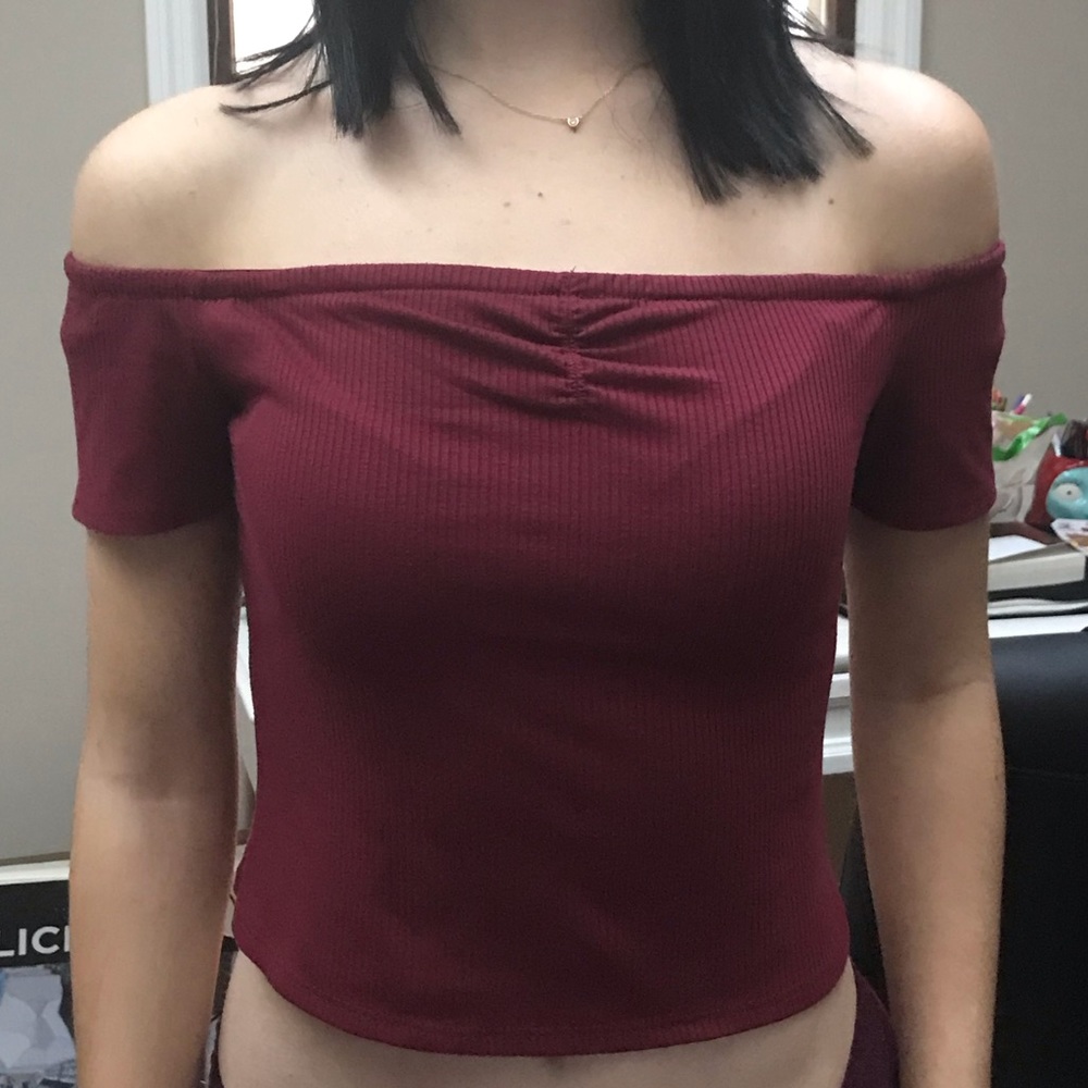 Off-Shoulder Crop Top